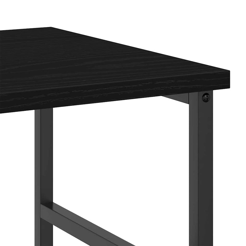 vidaXL Könyvespolc Musta tammi 50x33x82cm Faanyag