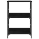 vidaXL Könyvespolc Musta tammi 50x33x82cm Faanyag