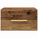 vidaXL Éjjeliszekrény Falra szerelhető Régi fa 35 x 35 x 20 cm Faanyag