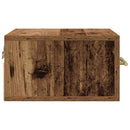 vidaXL Éjjeliszekrény 2 pcs Öreg fa 35 x 35 x 20 cm Faanyag