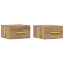 vidaXL Éjjeliszekrény 2 pcs Artisan tölgy 35 x 35 x 20 cm Faanyag