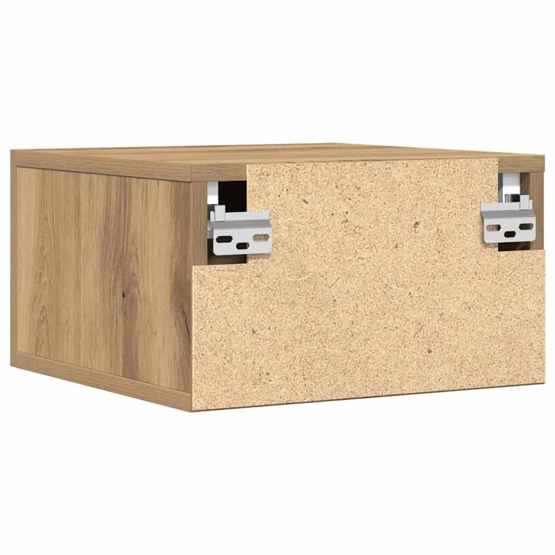vidaXL Éjjeliszekrény 2 pcs kézműves tölgy 35 x 35 x 20 cm Faanyag