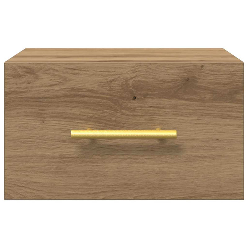 vidaXL Éjjeliszekrény 2 pcs kézműves tölgy 35 x 35 x 20 cm Faanyag