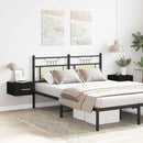 vidaXL Éjjeliszekrény 2 pcs Musta tammi 35 x 35 x 20 cm Faanyag