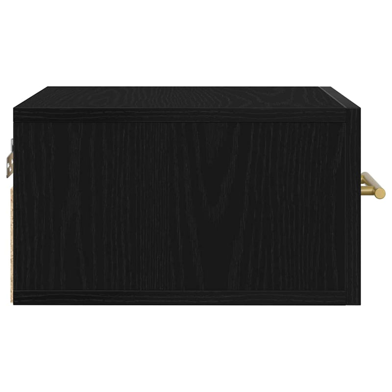 vidaXL Éjjeliszekrény 2 pcs Musta tammi 35 x 35 x 20 cm Faanyag