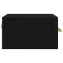 vidaXL Éjjeliszekrény 2 pcs Fekete tölgy 35 x 35 x 20 cm Faanyag