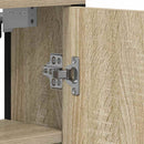 vidaXL Fürdőszobai tükör Bézs 60 x 16 x 60 cm Üveg és Műszaki Fa