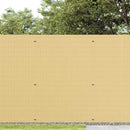 vidaXL kétoldalas sárga PVC kerti kerítés 1,8 x 3 m