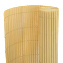 vidaXL kétoldalas sárga PVC kerti kerítés 1,8 x 3 m
