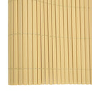 vidaXL kétoldalas sárga PVC kerti kerítés 1,8 x 3 m