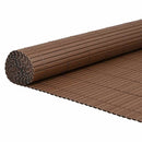 vidaXL kétoldalas barna PVC kerti kerítés 1,8 x 3 m