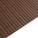 vidaXL kétoldalas barna PVC kerti kerítés 1,8 x 3 m