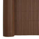 vidaXL kétoldalas barna PVC kerti kerítés 1,8 x 3 m