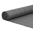 vidaXL kétoldalas szürke PVC kerti kerítés 1,8 x 3 m