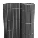 vidaXL kétoldalas szürke PVC kerti kerítés 1,8 x 3 m