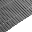 vidaXL kétoldalas szürke PVC kerti kerítés 1,8 x 3 m