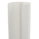 vidaXL kétoldalas fehér PVC kerti kerítés 1,8 x 5 m