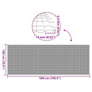 vidaXL kétoldalas fehér PVC kerti kerítés 1,8 x 5 m