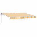 vidaXL Behúzható napellenző Sárga 250 x 200 cm szövet