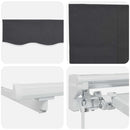 vidaXL Napernyő keret Antracit 250 x 200 cm Poliészter PU bevonattal