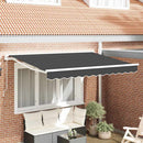 vidaXL Napernyő keret Antracit 250 x 200 cm Poliészter PU bevonattal