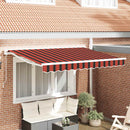 vidaXL Napernyő keret Narancs és Fekete 250 x 200 cm