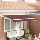 vidaXL Napernyő keret Barna 250 x 200 cm Poliészter PU bevonattal