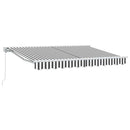 vidaXL Napernyő keret Antracit és Fehér 250 x 200 cm