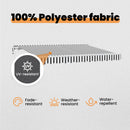vidaXL Behúzható napellenző Antracit 250 x 200 cm szövet