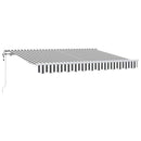 vidaXL Behúzható napellenző Antracit 250 x 200 cm szövet