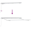 vidaXL Behúzható napellenző Tarka csíkos 250 x 200 cm