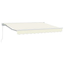 vidaXL Napernyő keret Krém 300 x 200 cm Poliészter PU bevonattal
