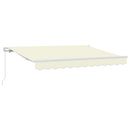 vidaXL Behúzható napellenző Krém 300 x 200 cm szövet