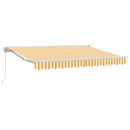 vidaXL Napernyő keret Sárga és Fehér 300 x 200 cm