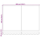 vidaXL Napernyő keret Sárga és Fehér 300 x 200 cm
