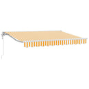 vidaXL Napernyő keret Sárga és Fehér 300 x 200 cm