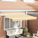 vidaXL Behúzható napellenző Sárga 300 x 200 cm szövet
