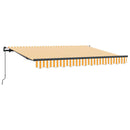 vidaXL Behúzható napellenző Sárga 300 x 200 cm szövet
