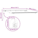 vidaXL Behúzható napellenző Sárga 300 x 200 cm szövet