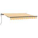 vidaXL Behúzható napellenző Sárga 300 x 200 cm szövet