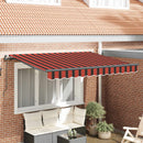 vidaXL Behúzható napellenző Narancssárga 300 x 200 cm szövet