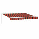 vidaXL Behúzható napellenző Narancssárga 300 x 200 cm szövet