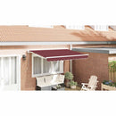 vidaXL Napernyő keret Burgundi 300 x 200 cm Poliészter PU bevonattal