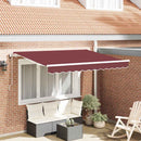 vidaXL Behúzható napellenző Burgundi 300 x 200 cm szövet