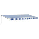 vidaXL Napernyő keret Kék és Fehér 350 x 200 cm