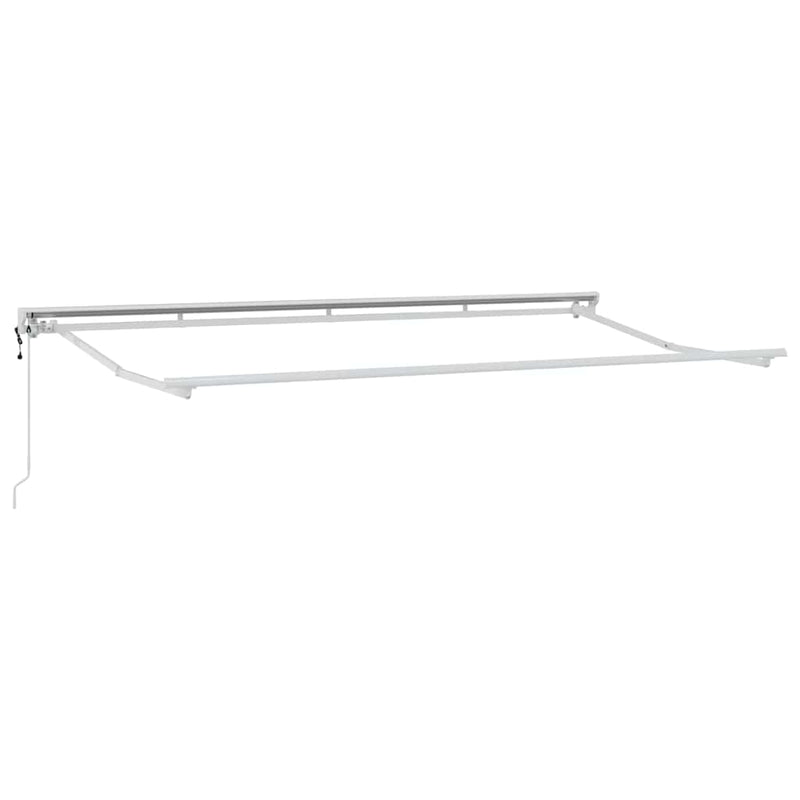 vidaXL Behúzható napellenző Kék és Fehér 350x200 cm szövet