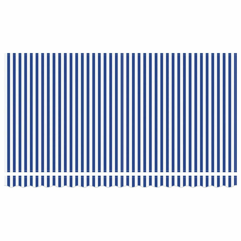 vidaXL Behúzható napellenző Kék, Fehér 350 x 200 cm