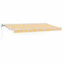 vidaXL Napernyő keret Sárga és Fehér 350 x 200 cm