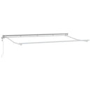 vidaXL Napernyő keret Sárga és Fehér 350 x 200 cm