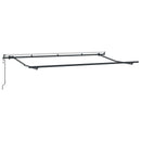 vidaXL Behúzható napellenző Sárga 350 x 200 cm szövet